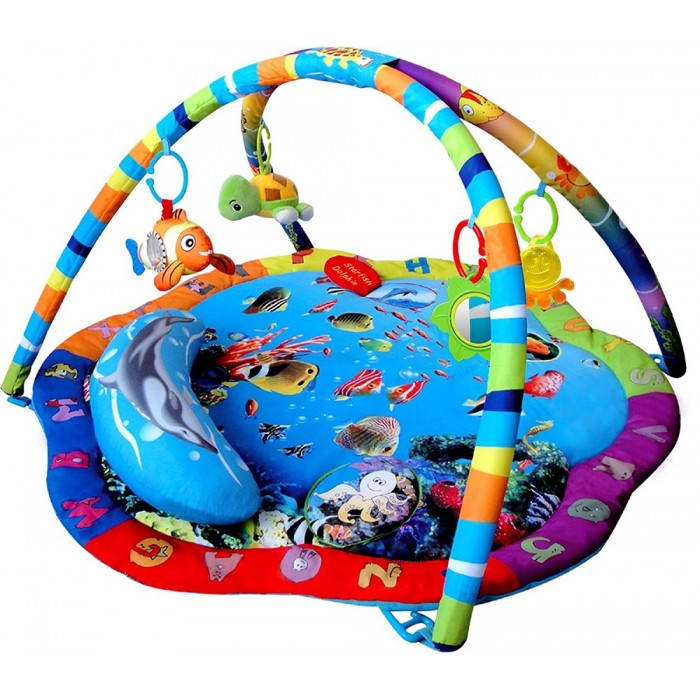 Centru de activitati Musical Activity Gym - Salteluta bebelusi  Ocean Sealife Play Gym 